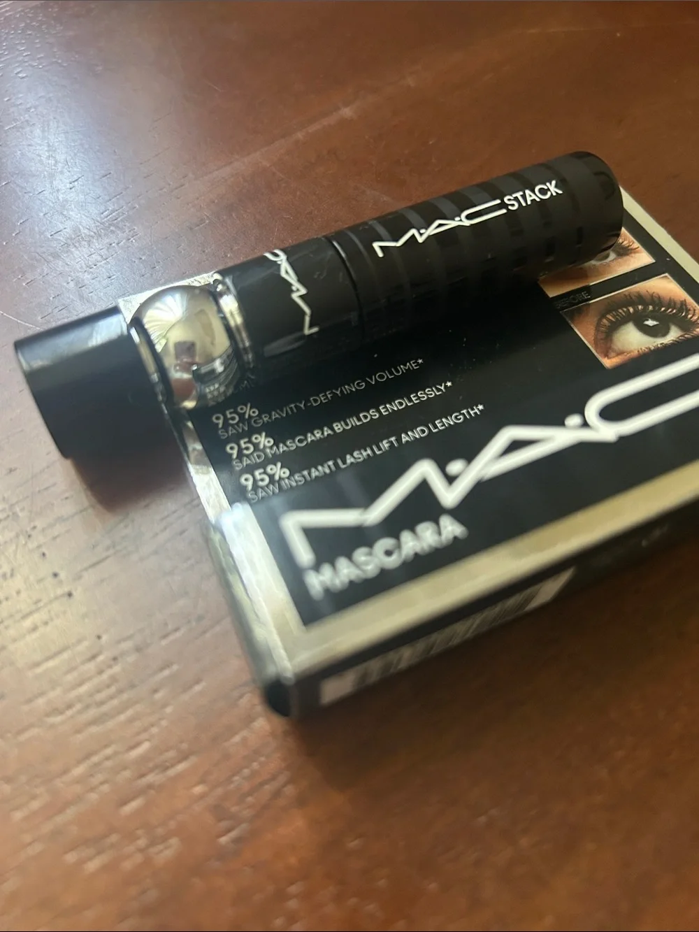 MAC Stack Mini Mascara — Black with Silver Accents